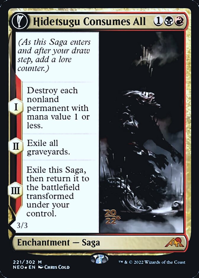 Hidetsugu Consumes All // Vessel of the All-Consuming [Kamigawa: Neon Dynasty Prerelease Promos] | Odin's Place