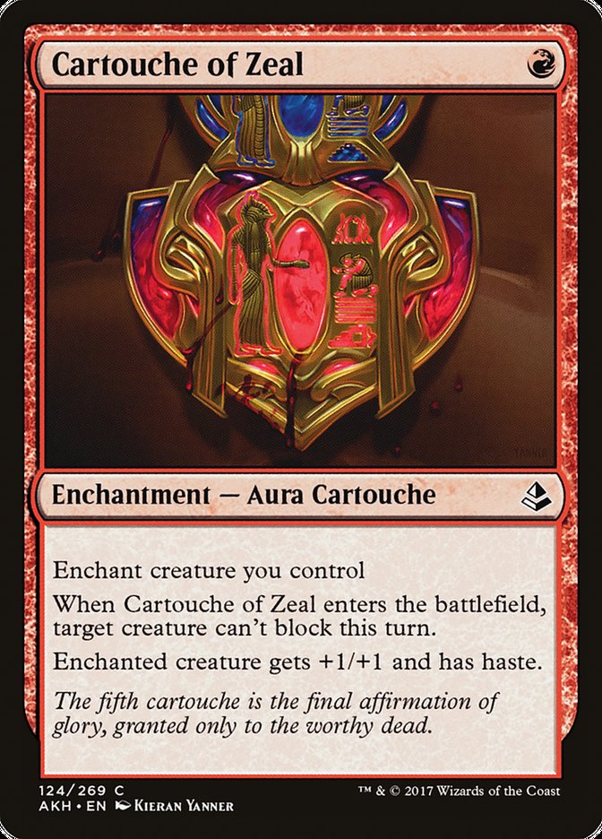 Cartouche of Zeal (124) [Amonkhet] | Odin's Place