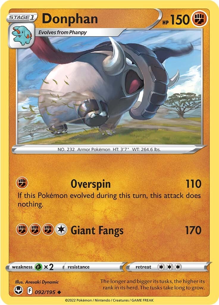 Donphan (092/195) [Sword & Shield: Silver Tempest] | Odin's Place