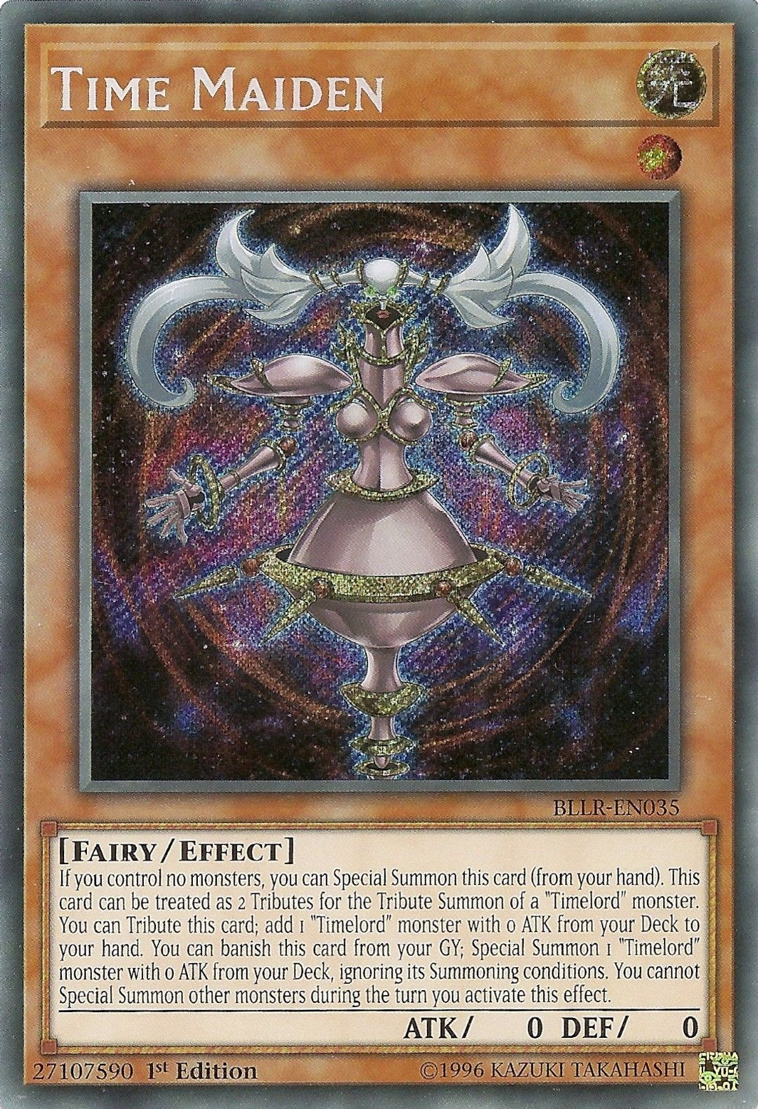 Time Maiden [BLLR-EN035] Secret Rare | Odin's Place