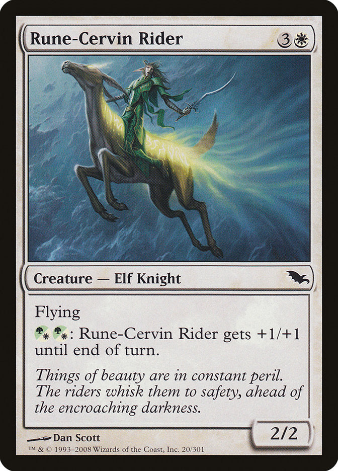 Rune-Cervin Rider (20) [Shadowmoor] | Odin's Place