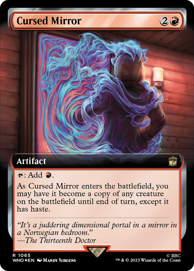 Cursed Mirror (Extended Art) (Surge Foil) [Doctor Who] | Odin's Place