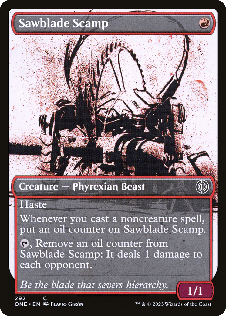 Sawblade Scamp (Showcase Ichor) [Phyrexia: All Will Be One] | Odin's Place