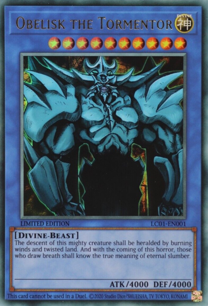 Obelisk the Tormentor (25th Anniversary) [LC01-EN001] Ultra Rare | Odin's Place