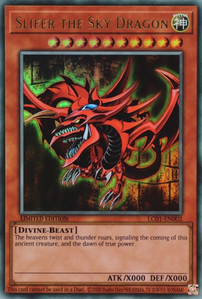Slifer the Sky Dragon (25th Anniversary) [LC01-EN002] Ultra Rare | Odin's Place