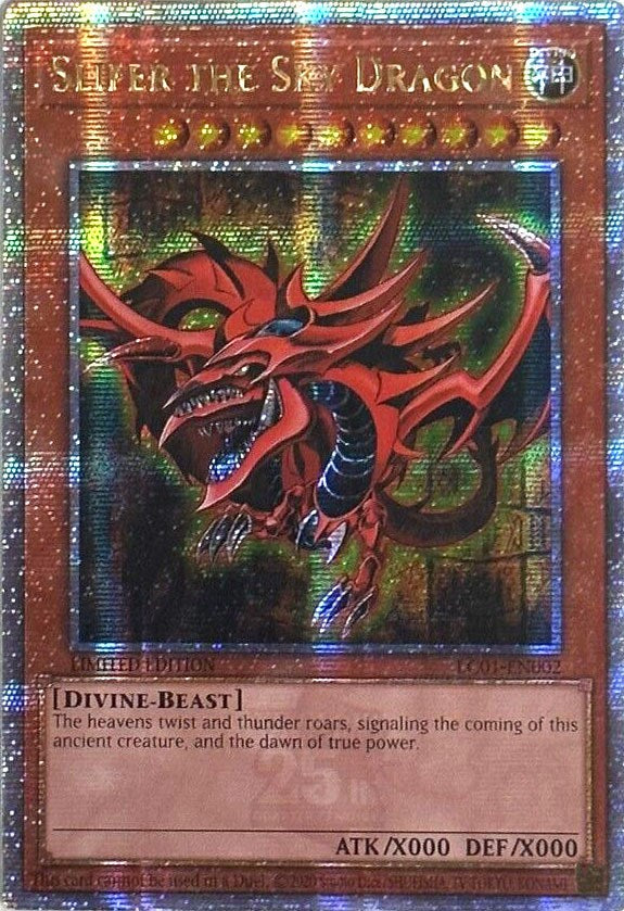 Slifer the Sky Dragon (25th Anniversary) [LC01-EN002] Quarter Century Secret Rare | Odin's Place