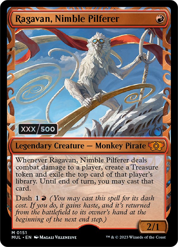 Ragavan, Nimble Pilferer (Serialized) [Multiverse Legends] | Odin's Place