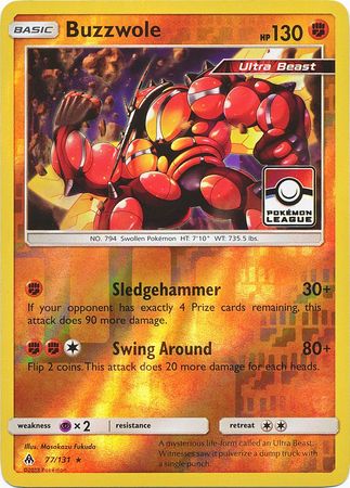 Buzzwole (77/131) (League Promo) [Sun & Moon: Forbidden Light] | Odin's Place