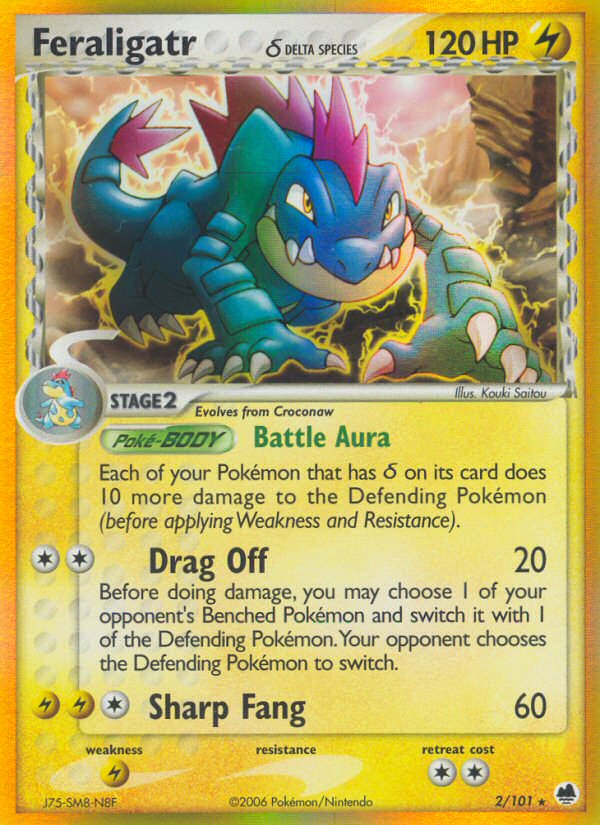 Feraligatr (2/101) (Delta Species) [EX: Dragon Frontiers] | Odin's Place