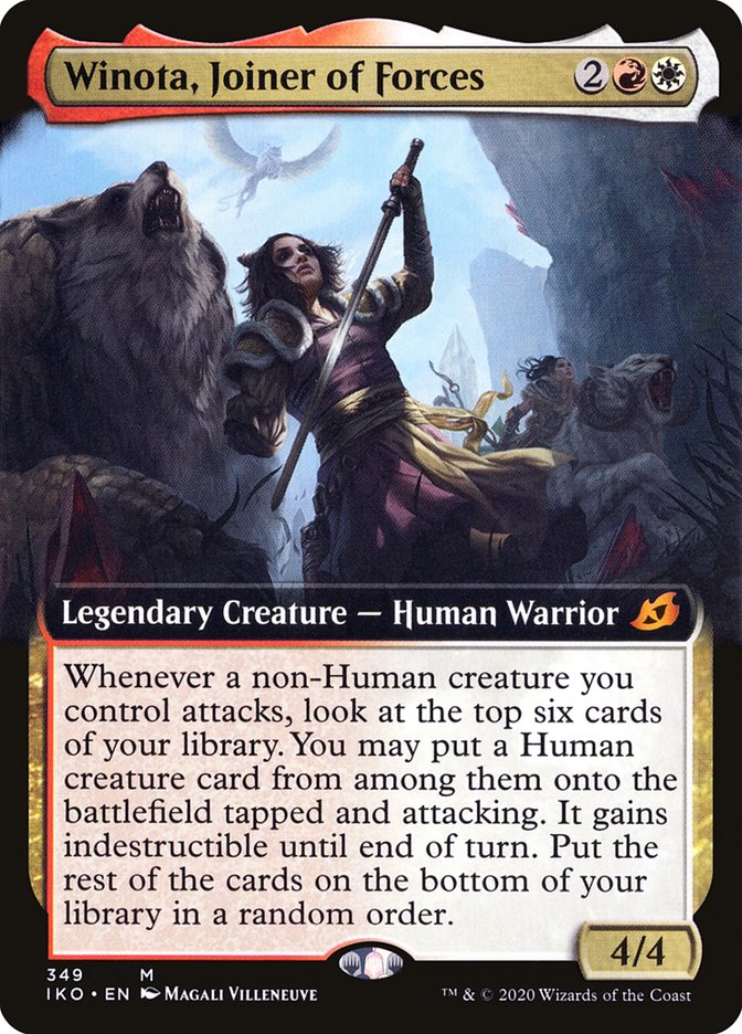 Winota, Joiner of Forces (Extended Art) [Ikoria: Lair of Behemoths] | Odin's Place