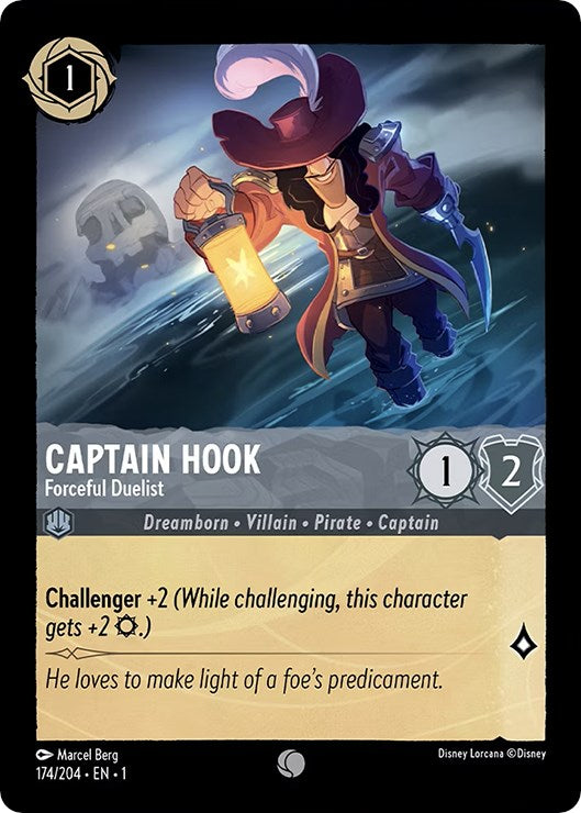 Captain Hook - Forceful Duelist (174/204) [The First Chapter] | Odin's Place