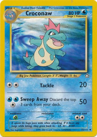 Croconaw (32/111) [Neo Genesis Unlimited] | Odin's Place