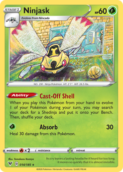 Ninjask (014/185) [Sword & Shield: Vivid Voltage] | Odin's Place