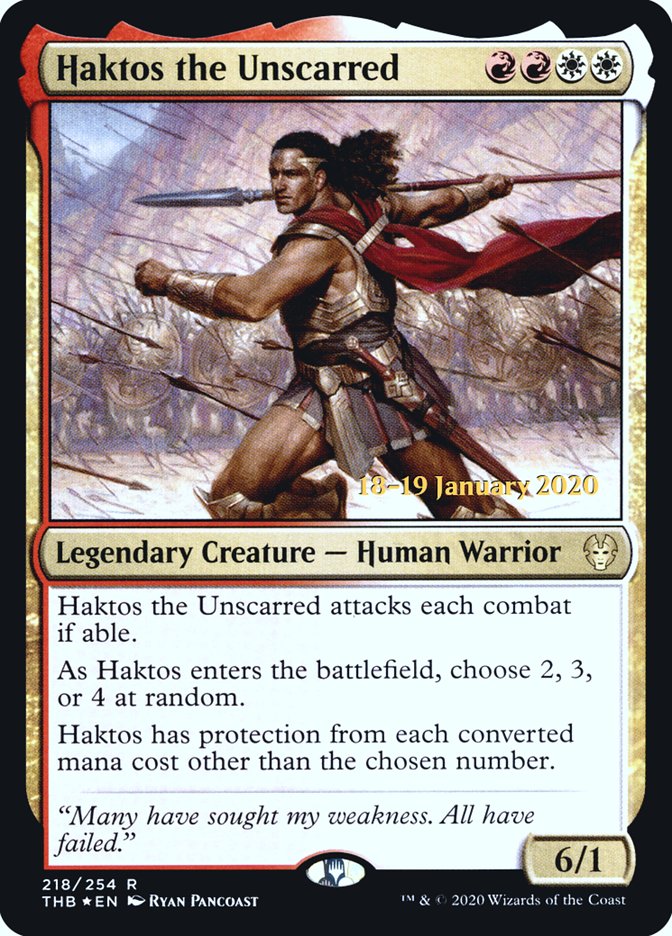 Haktos the Unscarred [Theros Beyond Death Prerelease Promos] | Odin's Place