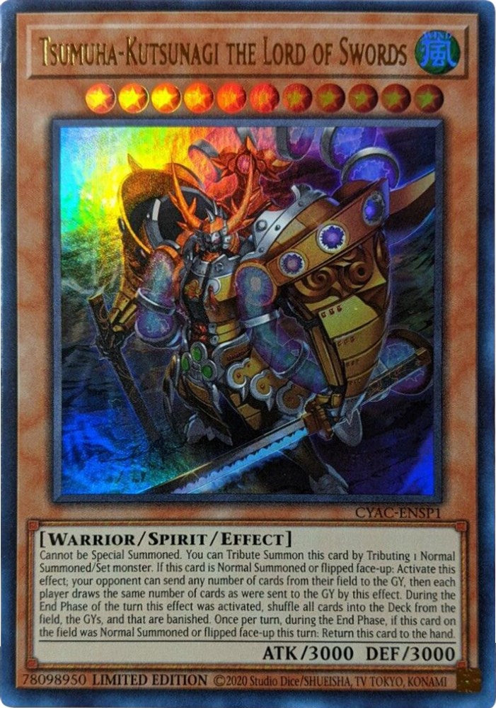Tsumuha-Kutsunagi the Lord of Swords [CYAC-ENSP1] Ultra Rare | Odin's Place