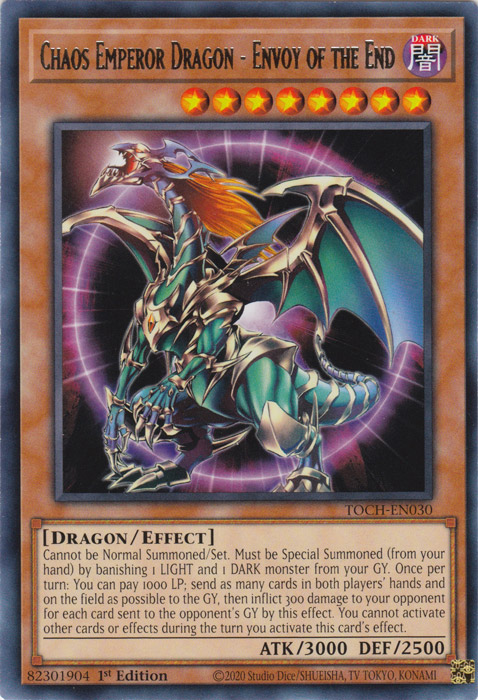 Chaos Emperor Dragon - Envoy of the End [TOCH-EN030] Rare | Odin's Place