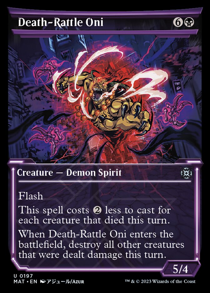 Death-Rattle Oni (Showcase Halo Foil) [March of the Machine: The Aftermath] | Odin's Place