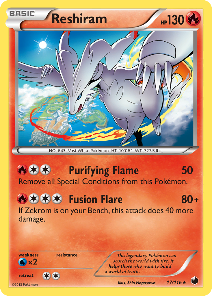 Reshiram (17/116) [Black & White: Plasma Freeze] | Odin's Place