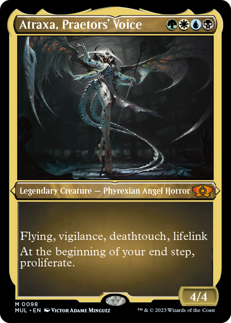 Atraxa, Praetors' Voice (Foil Etched) [Multiverse Legends] | Odin's Place