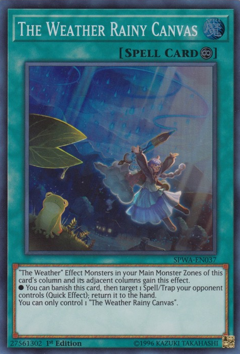The Weather Rainy Canvas [SPWA-EN037] Super Rare | Odin's Place