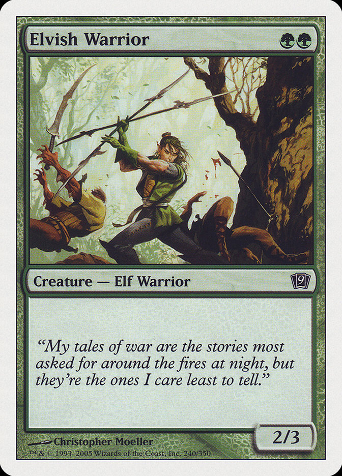 Elvish Warrior (240) [Ninth Edition] | Odin's Place