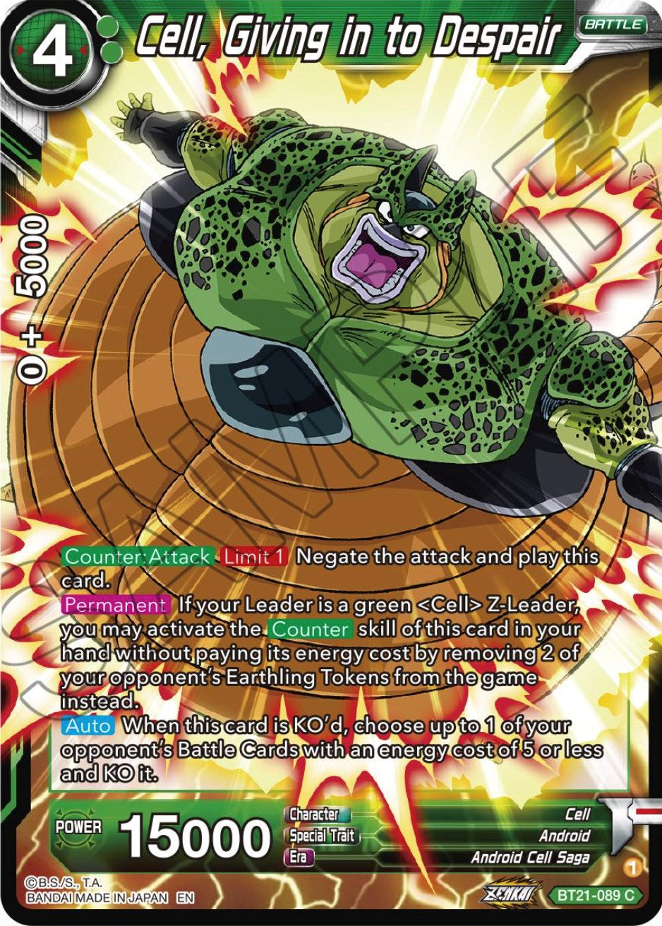 Cell, Giving in to Despair (BT21-089) [Wild Resurgence] | Odin's Place