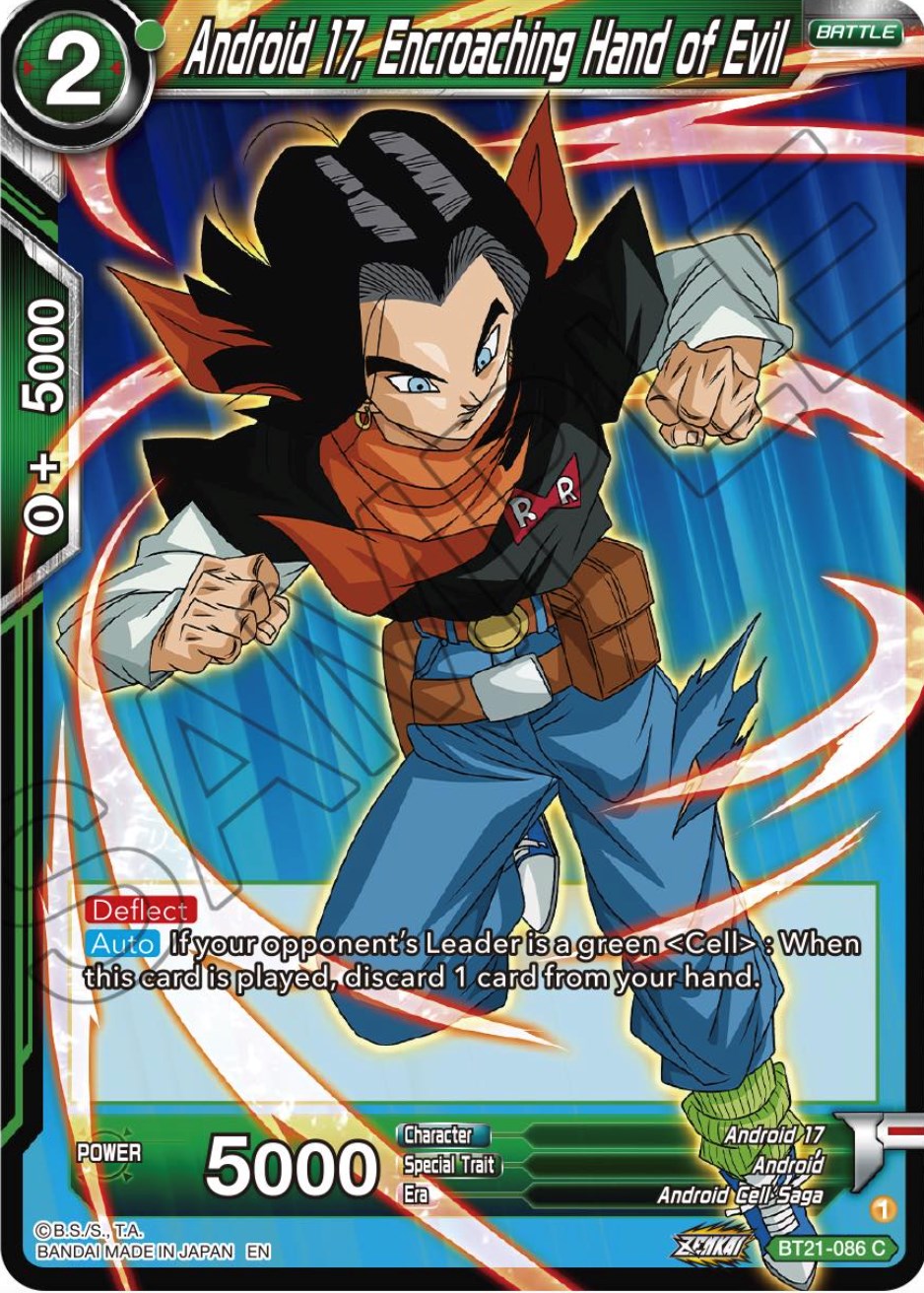 Android 17, Encroaching Hand of Evil (BT21-086) [Wild Resurgence] | Odin's Place