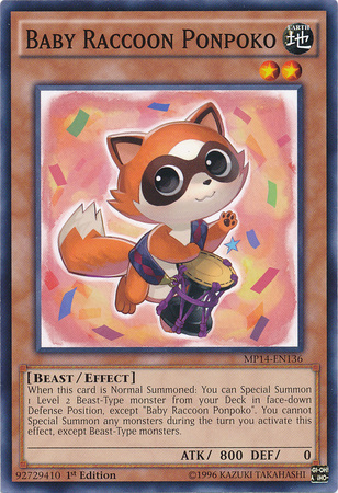 Baby Raccoon Ponpoko [MP14-EN136] Common | Odin's Place