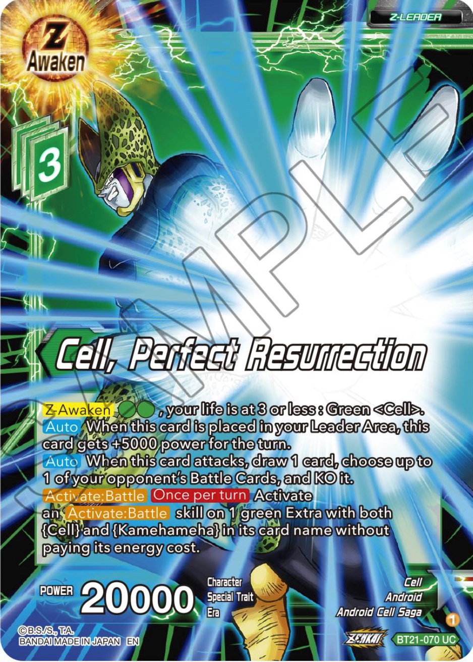 Cell, Perfect Resurrection (BT21-070) [Wild Resurgence] | Odin's Place
