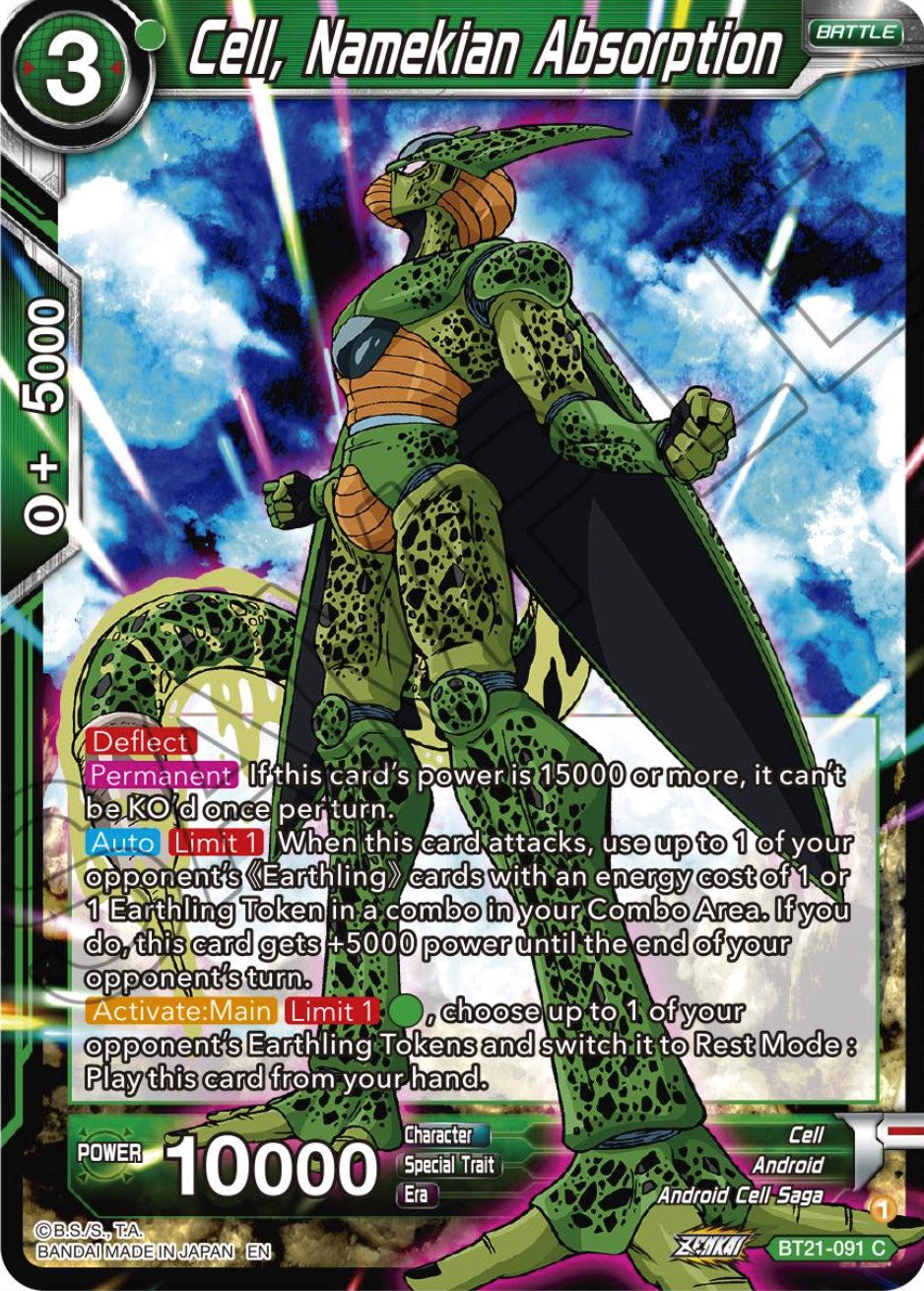 Cell, Namekian Absorption (BT21-091) [Wild Resurgence] | Odin's Place