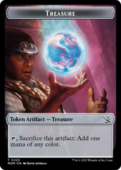 Spirit (9) // Treasure Double-Sided Token [March of the Machine Commander Tokens] | Odin's Place
