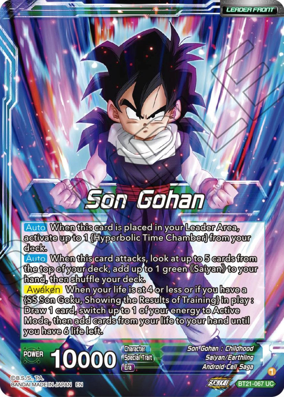 Son Gohan // SS Son Gohan, The Results of Fatherly Training (BT21-067) [Wild Resurgence] | Odin's Place