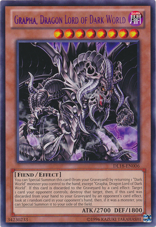 Grapha, Dragon Lord of Dark World (Purple) [DL18-EN006] Rare | Odin's Place