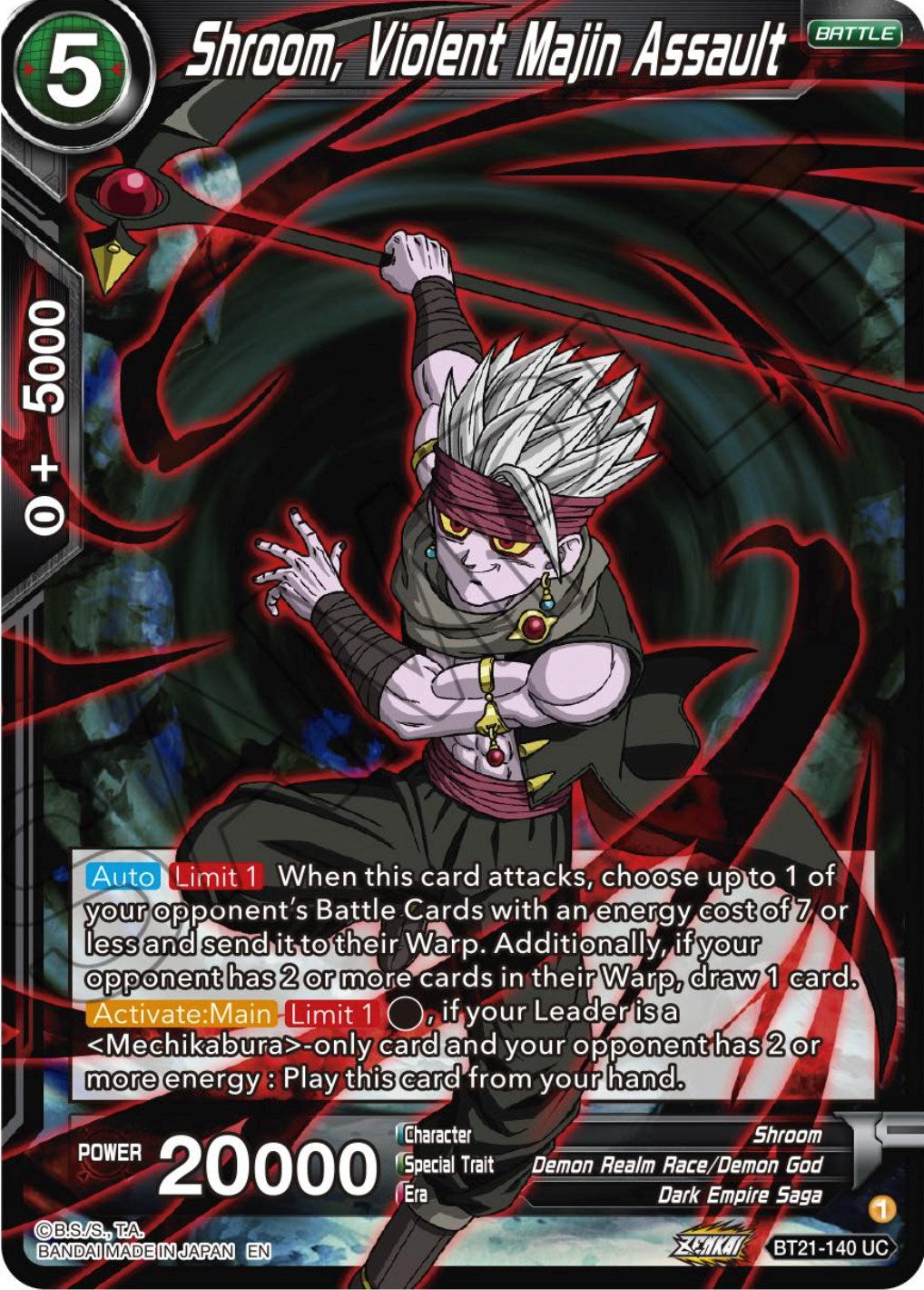 Shroom, Violent Majin Assault (BT21-140) [Wild Resurgence] | Odin's Place