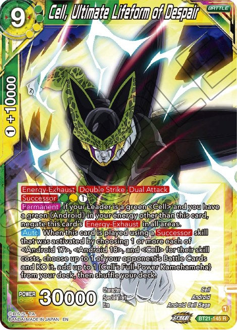 Cell, Ultimate Lifeform of Despair (BT21-145) [Wild Resurgence] | Odin's Place