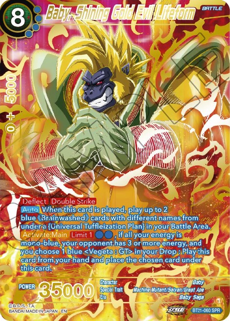 Baby, Shining Gold Evil Lifeform (SPR) (BT21-060) [Wild Resurgence] | Odin's Place