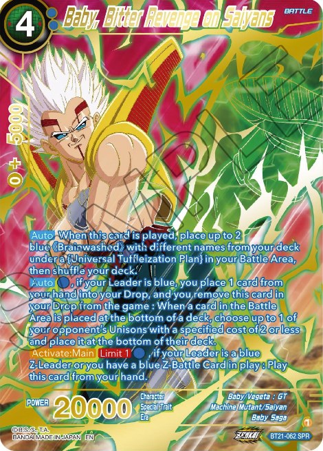 Baby, Bitter Revenge on Saiyans (SPR) (BT21-062) [Wild Resurgence] | Odin's Place