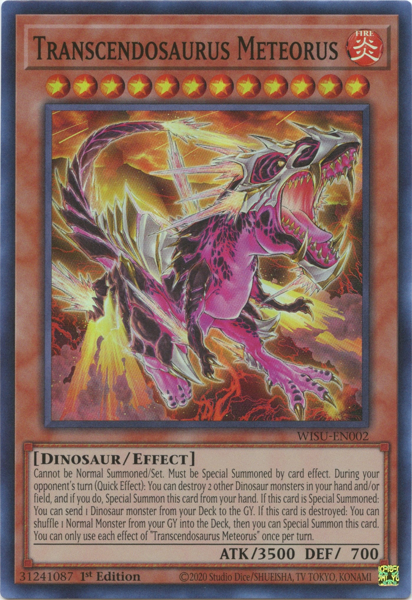 Transcendosaurus Meteorus [WISU-EN002] Super Rare | Odin's Place