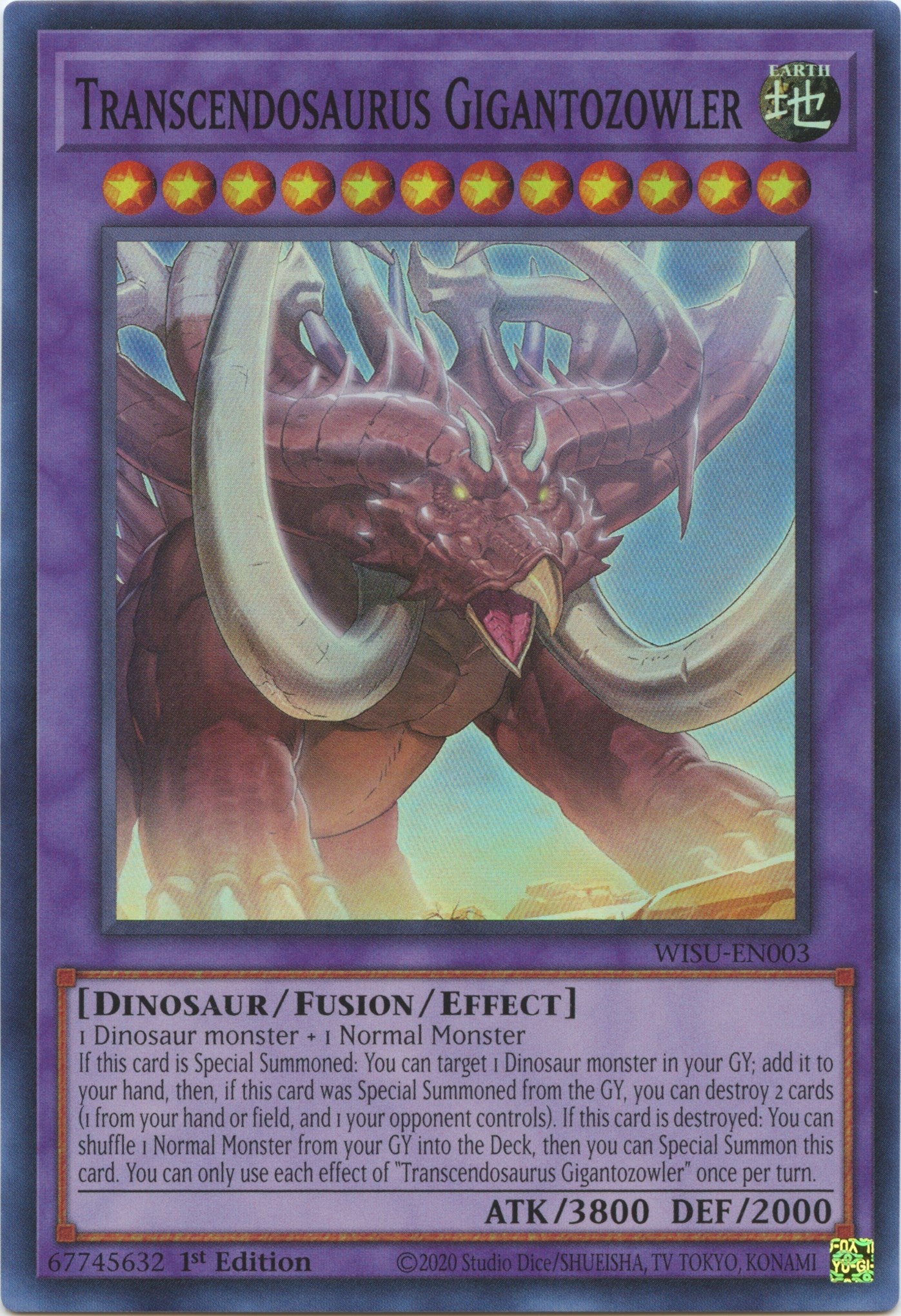 Transcendosaurus Gigantozowler [WISU-EN003] Super Rare | Odin's Place