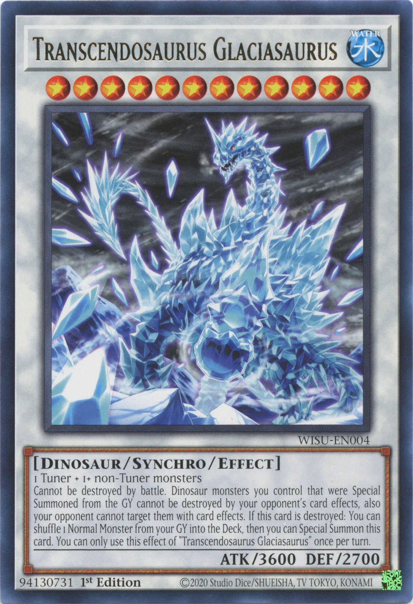 Transcendosaurus Glaciasaurus [WISU-EN004] Rare | Odin's Place