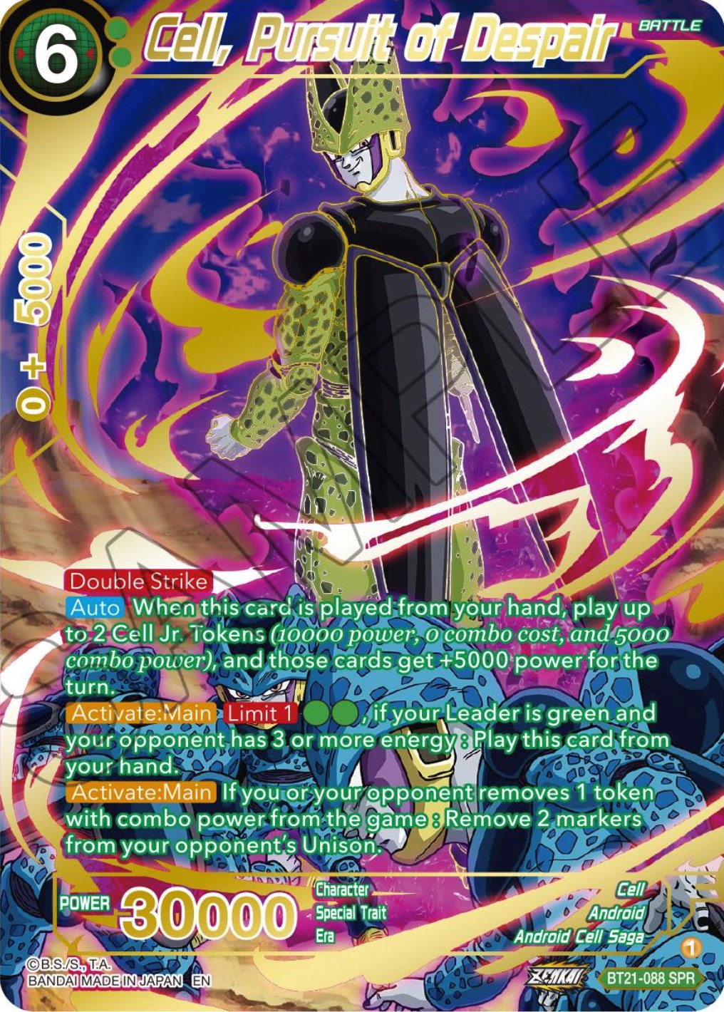 Cell, Pursuit of Despair (SPR) (BT21-088) [Wild Resurgence] | Odin's Place
