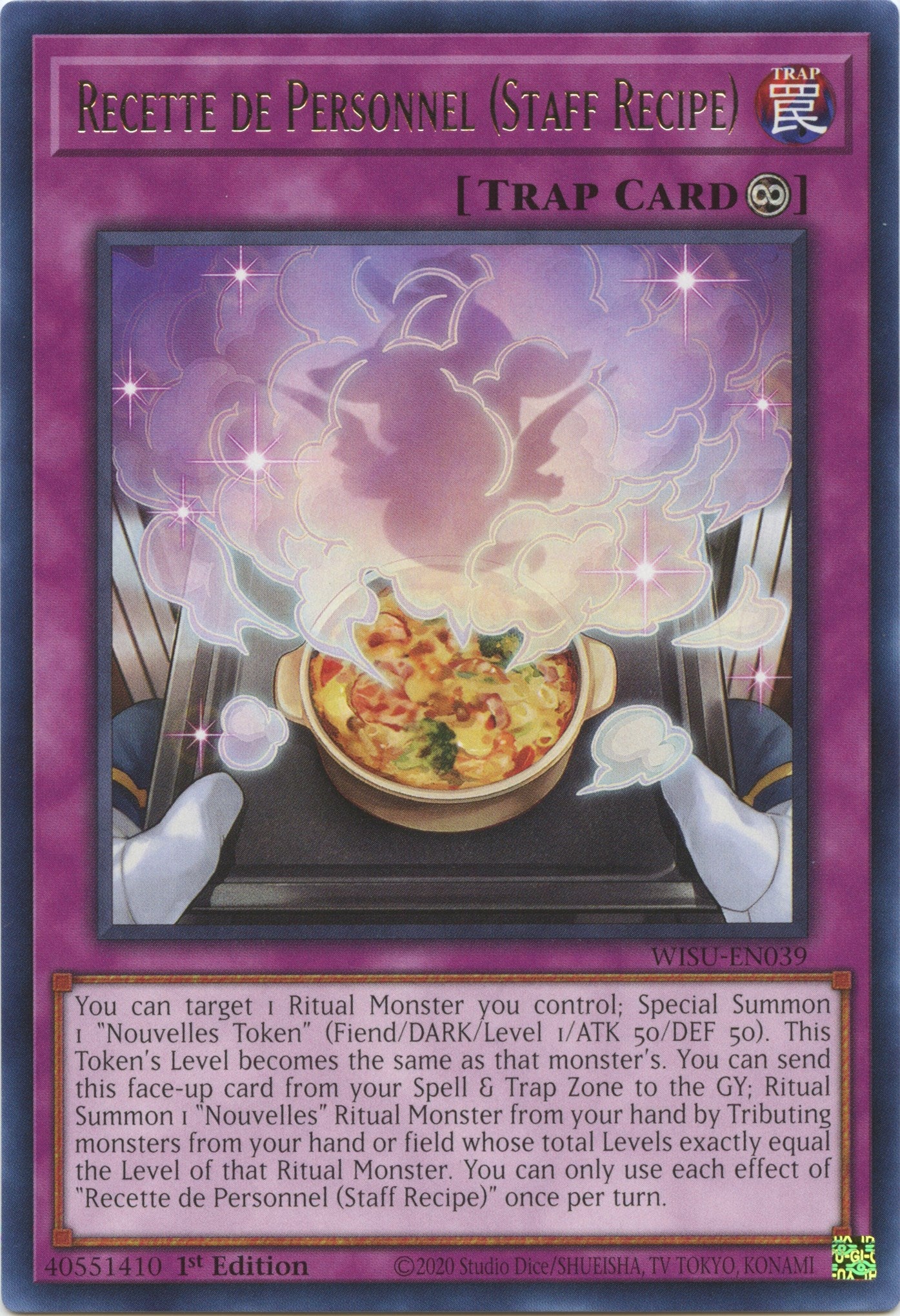 Recette de Personnel (Staff Recipe) [WISU-EN039] Rare | Odin's Place