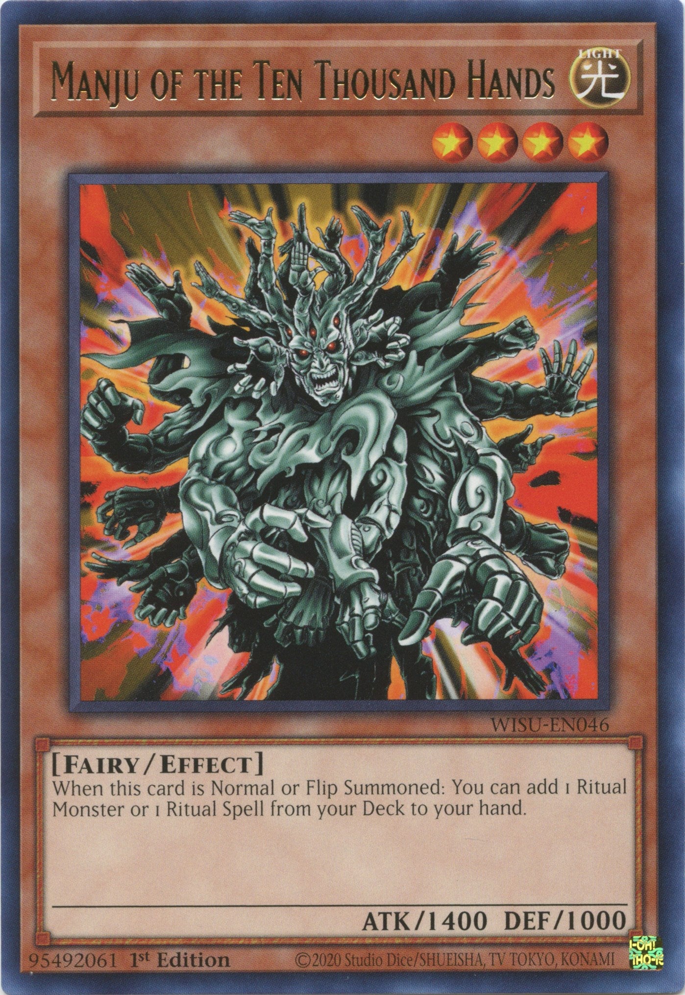 Manju of the Ten Thousand Hands [WISU-EN046] Rare | Odin's Place