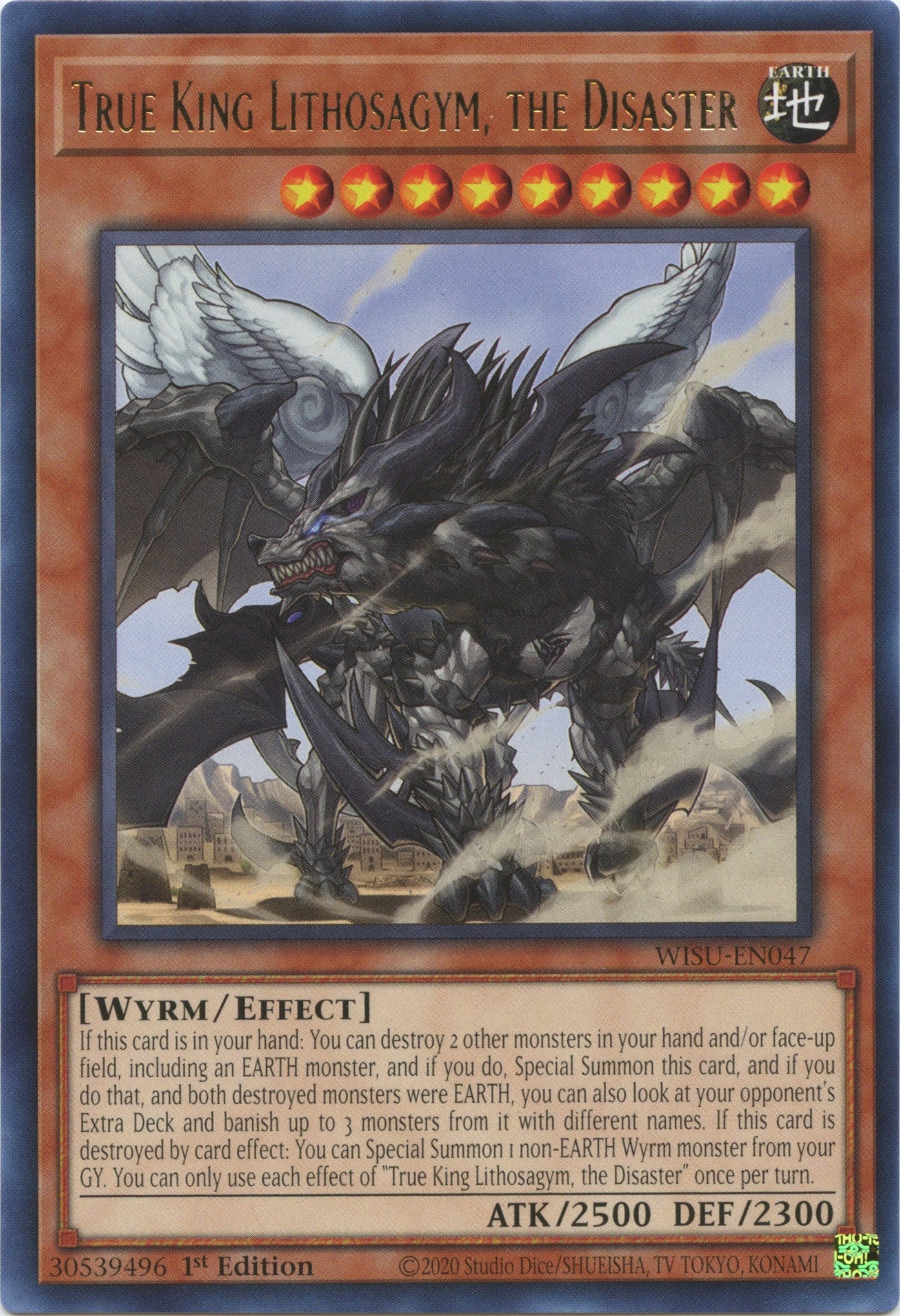 True King Lithosagym, the Disaster [WISU-EN047] Rare | Odin's Place