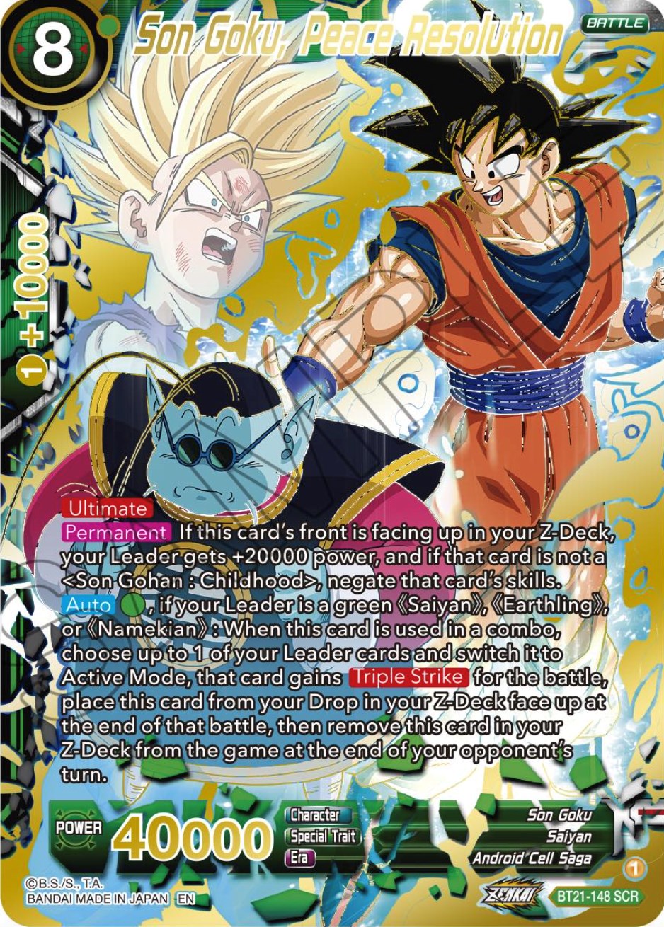 Son Goku, Peace Resolution (BT21-148) [Wild Resurgence] | Odin's Place