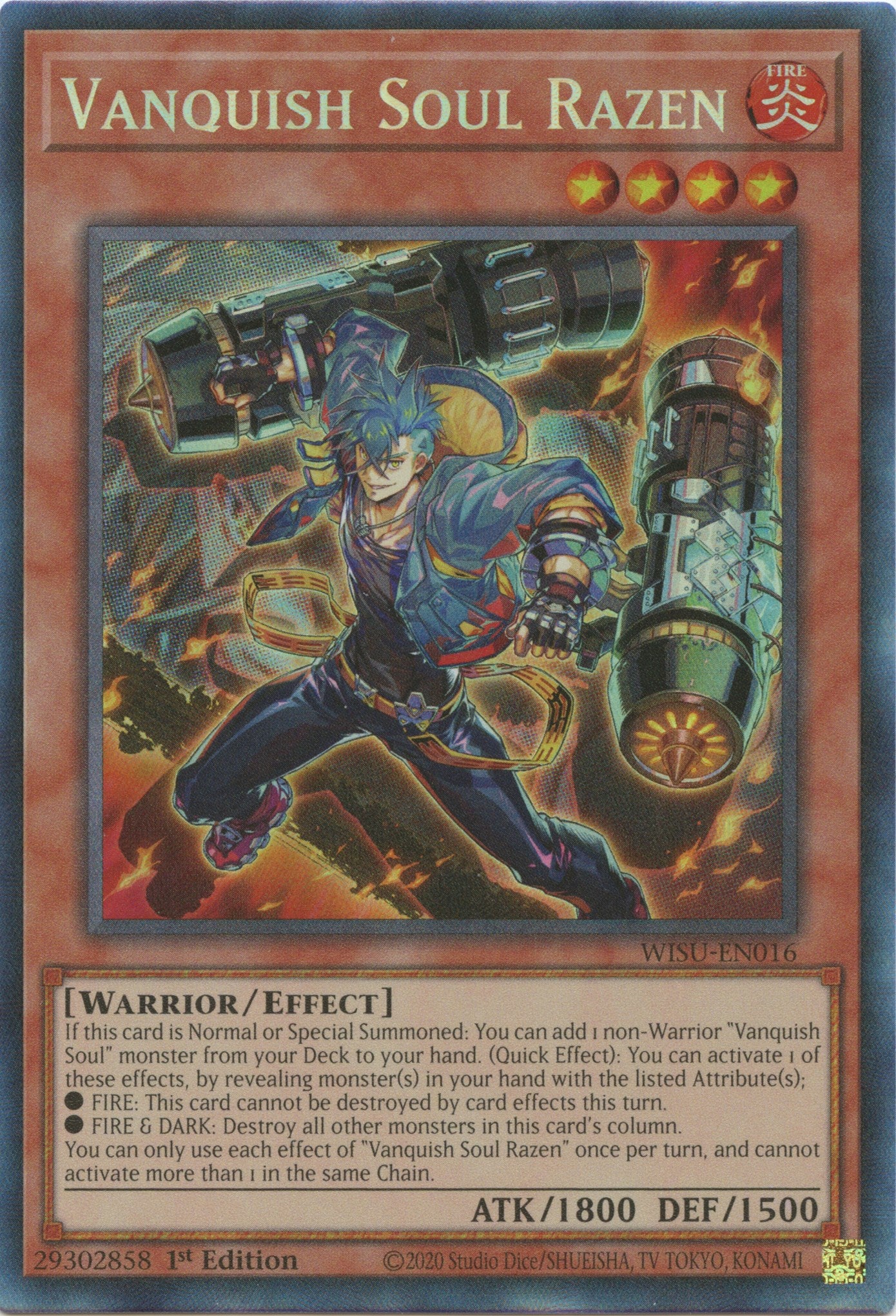 Vanquish Soul Razen [WISU-EN016] Collector's Rare | Odin's Place