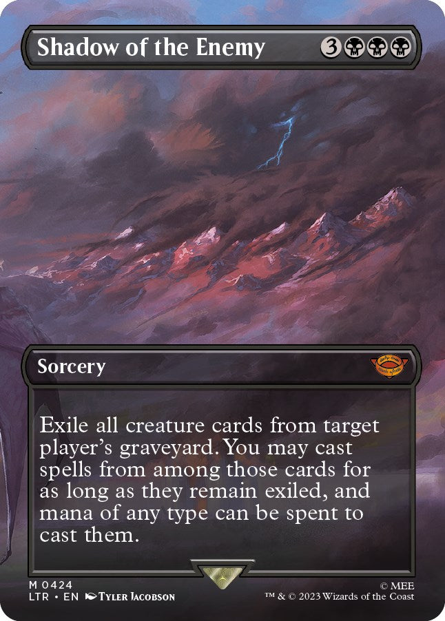 Shadow of the Enemy (Borderless Alternate Art) [The Lord of the Rings: Tales of Middle-Earth] | Odin's Place