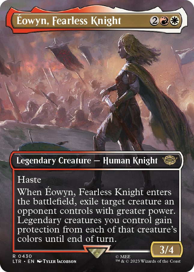 Eowyn, Fearless Knight (Borderless Alternate Art) [The Lord of the Rings: Tales of Middle-Earth] | Odin's Place