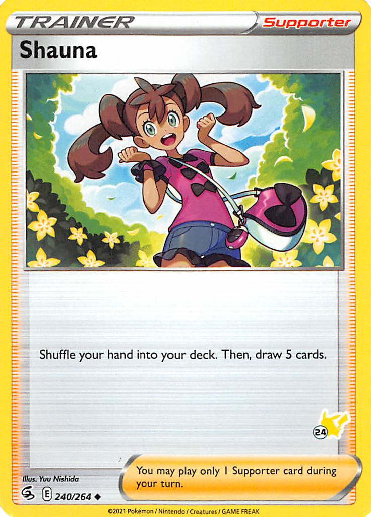 Shauna (240/264) (Pikachu Stamp #24) [Battle Academy 2022] | Odin's Place