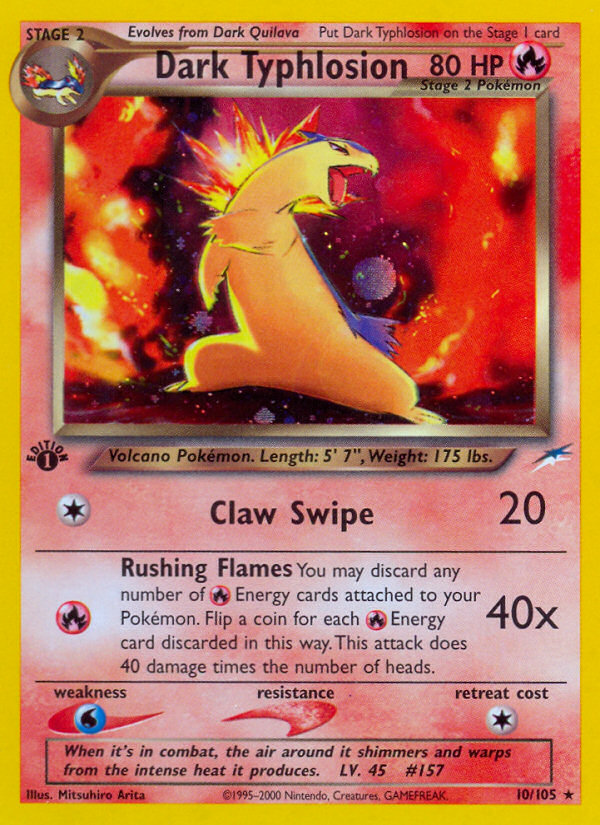 Dark Typhlosion (10/105) [Neo Destiny 1st Edition] | Odin's Place